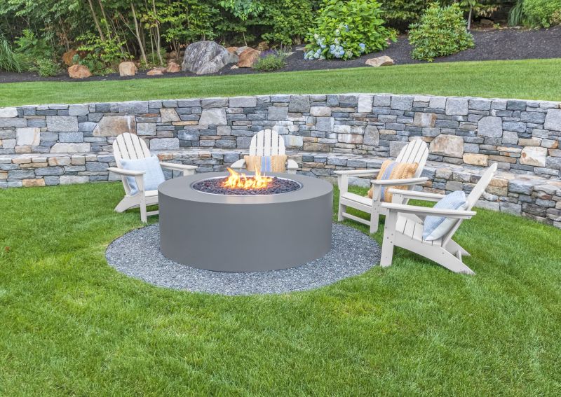 Modern Metal Fire Pit