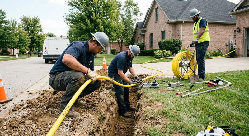 Gas Line Relocation in Annapolis, MD